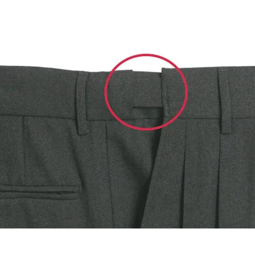 Smitty Men's Charcoal 4-Way Stretch Flat Front Pants w/ Expander Waistband