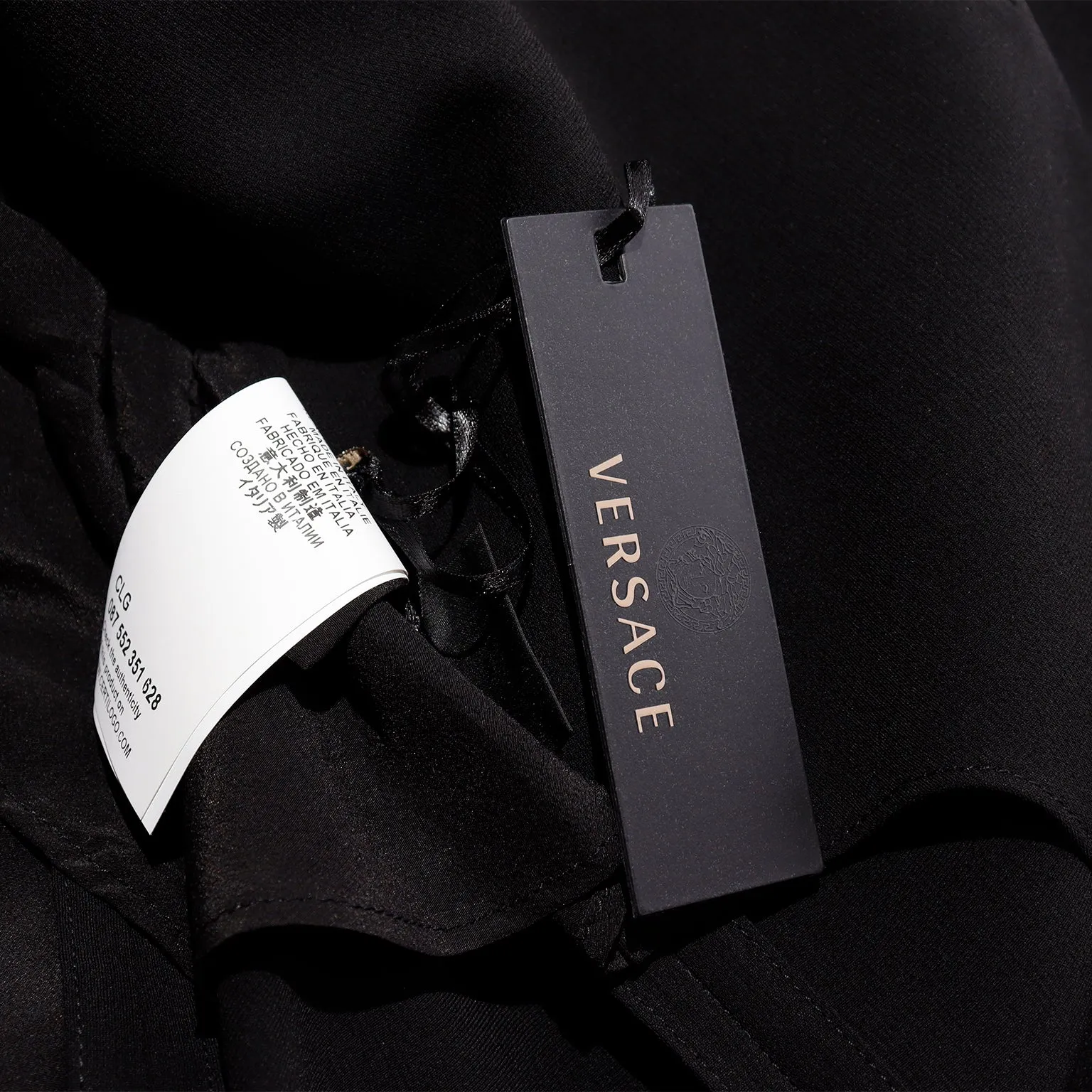 S/S 2013 Deadstock Versace Black Open Blazer Jacket w Open Slash Draped Back