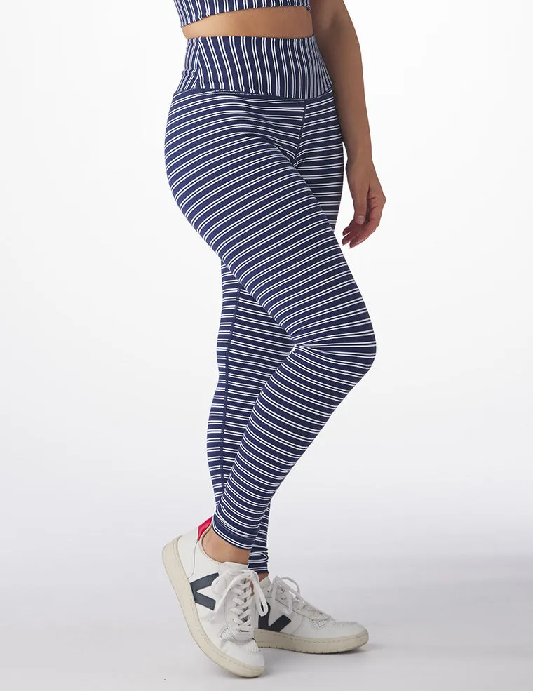 Sultry Legging: Nautical Stripe