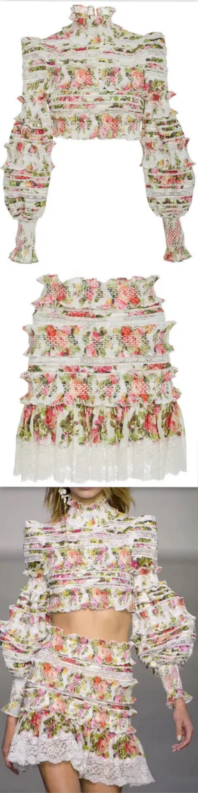 'Sunny' Smocked Bodice & Skirt Set