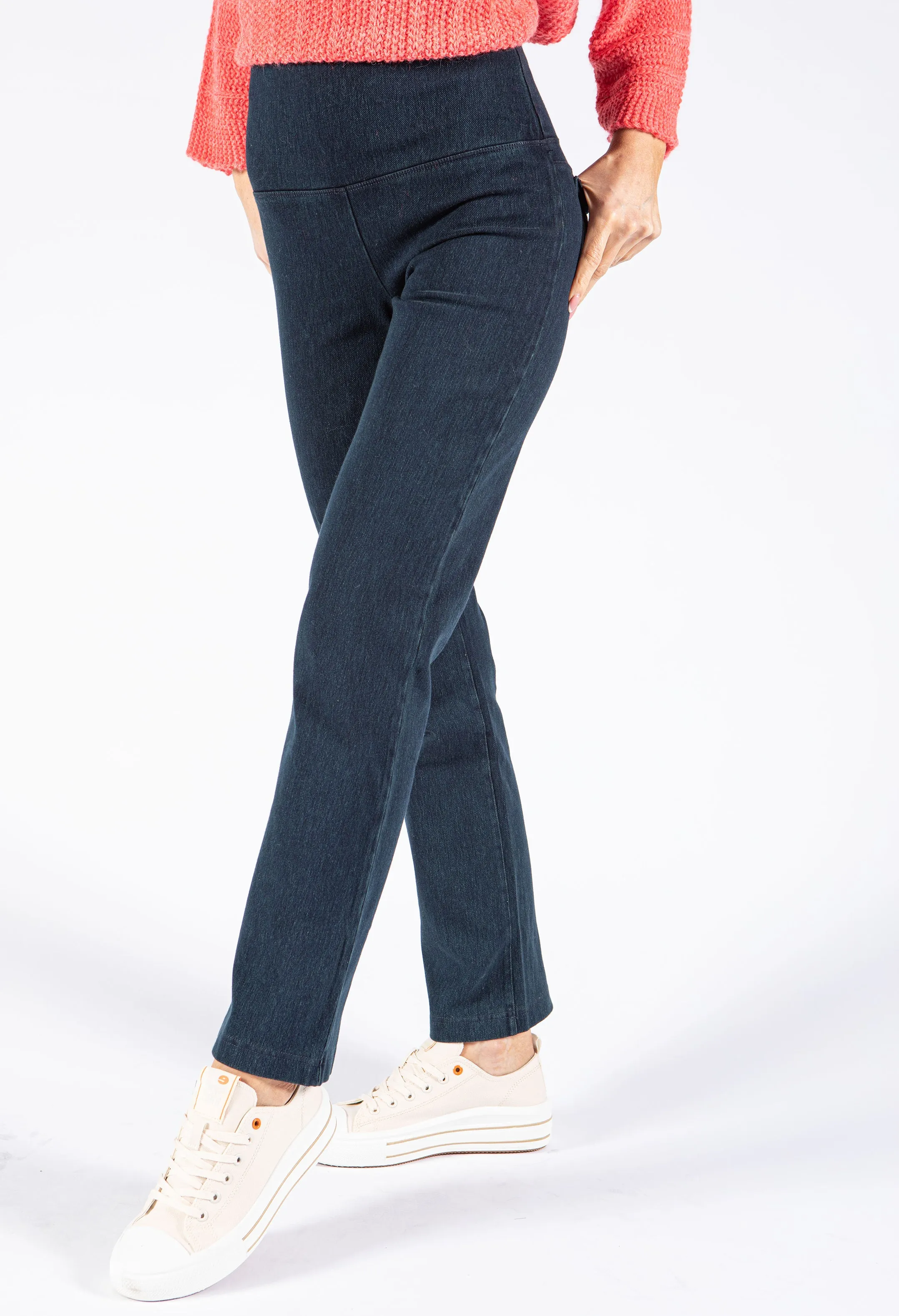 Super High Waist Denim Leggings
