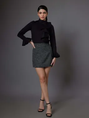 Tailored Side Ruffle Shirt