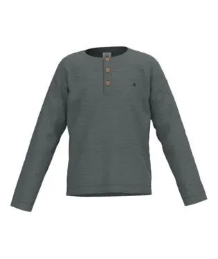 Teal Henley Shirt - Petit Bateau