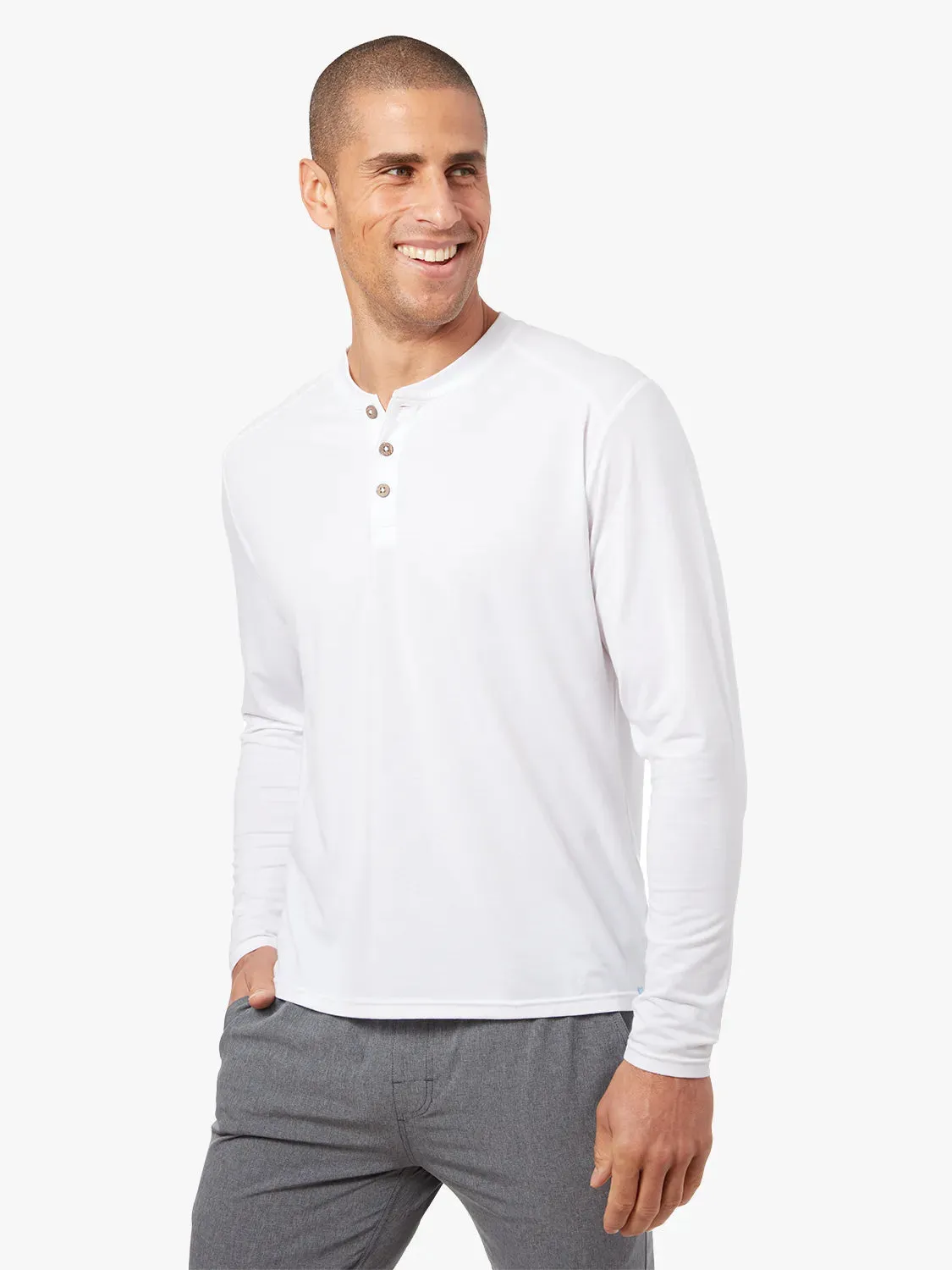 The SeaBreeze Henley | White