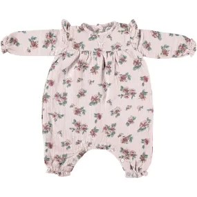 Tocoto Vintage Pink Flower Print Romper