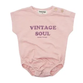 TOCOTO VINTAGE PINK PRINT ROMPER