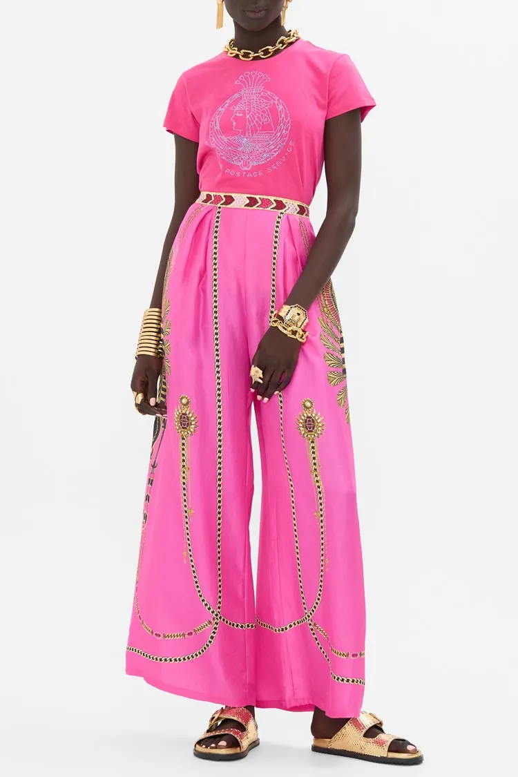 Tuck Front Pant in Song of Scarab