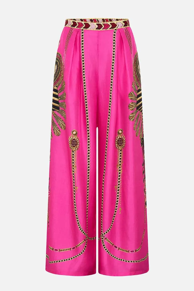 Tuck Front Pant in Song of Scarab
