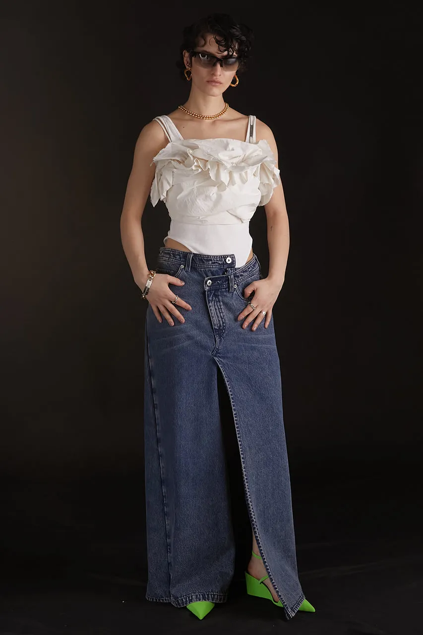 Twisted Layered Denim