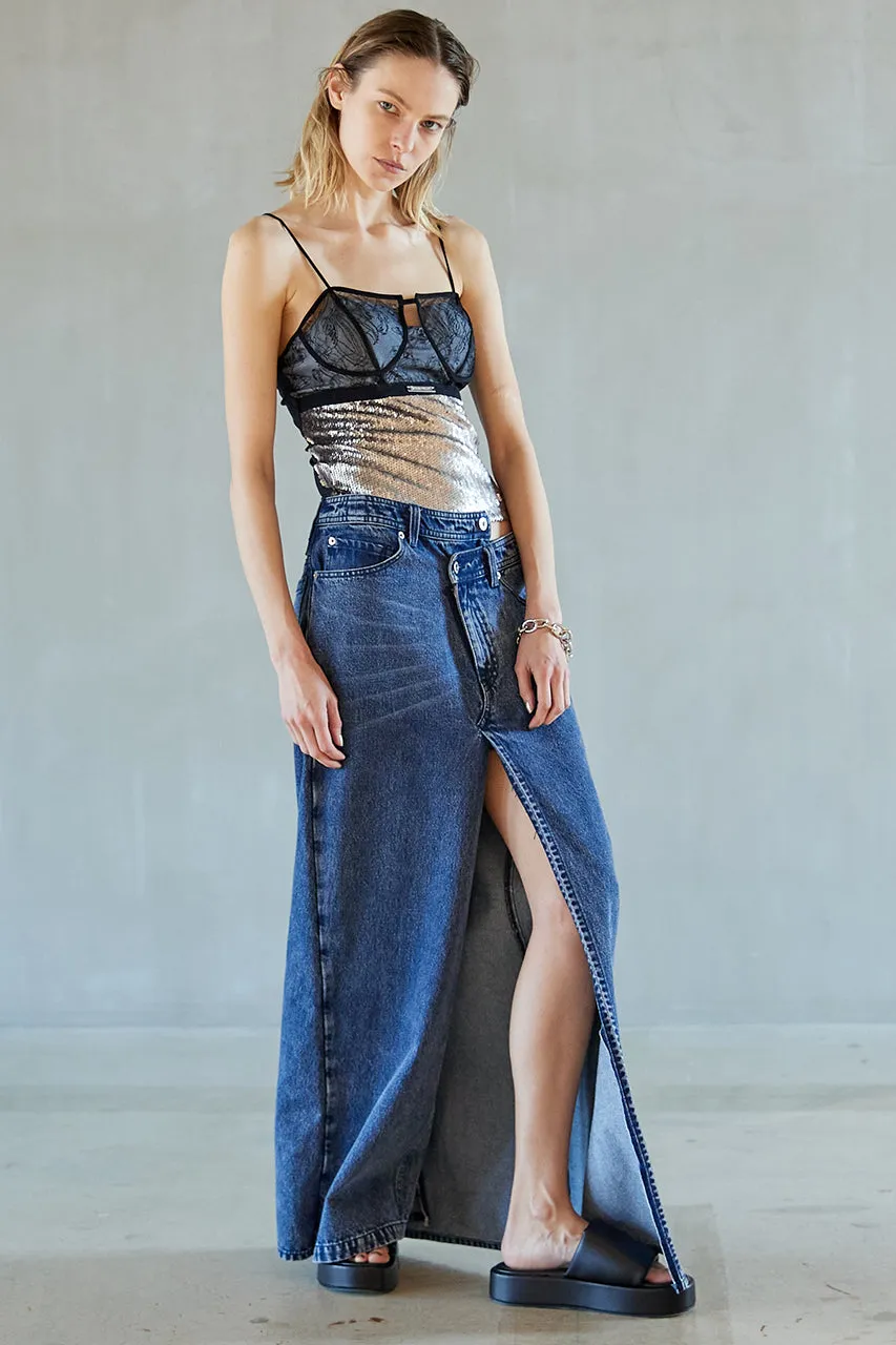 Twisted Layered Denim