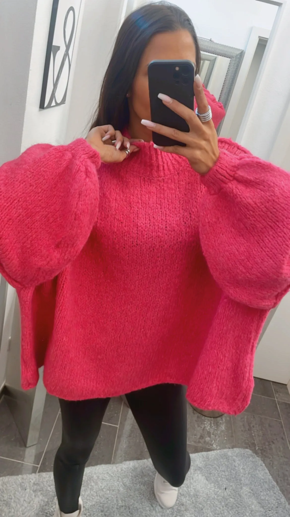 Ultra Oversize Kuschel - Pullover / pink Art. 4112