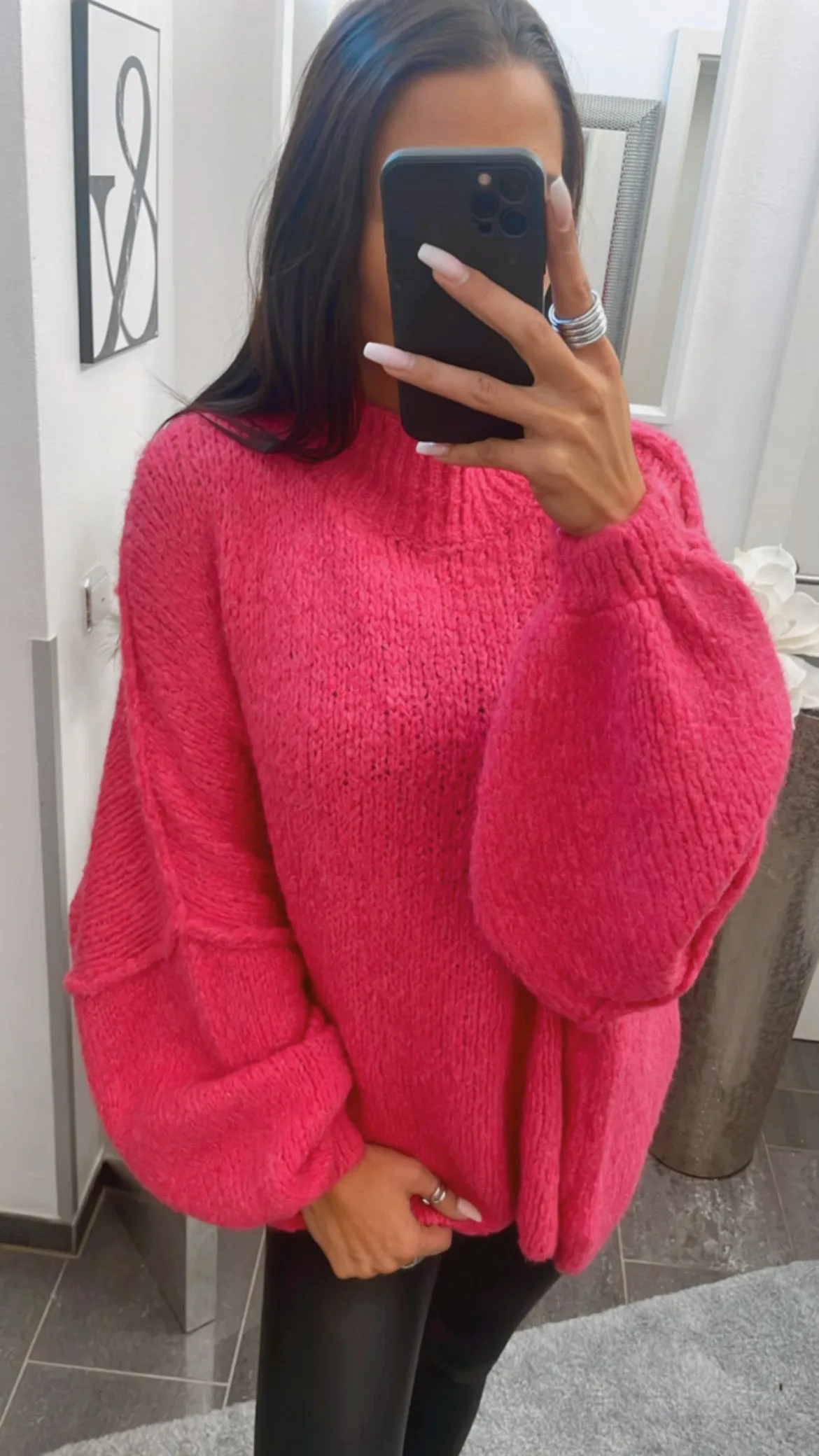 Ultra Oversize Kuschel - Pullover / pink Art. 4112