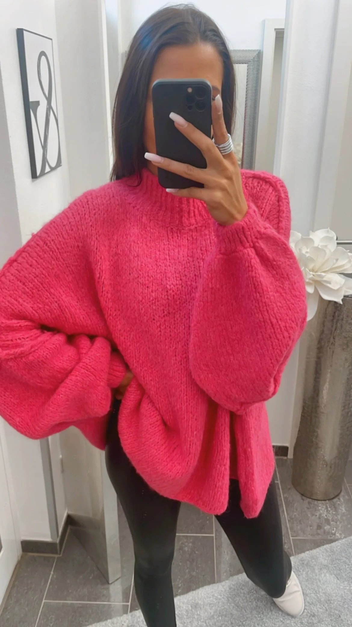 Ultra Oversize Kuschel - Pullover / pink Art. 4112