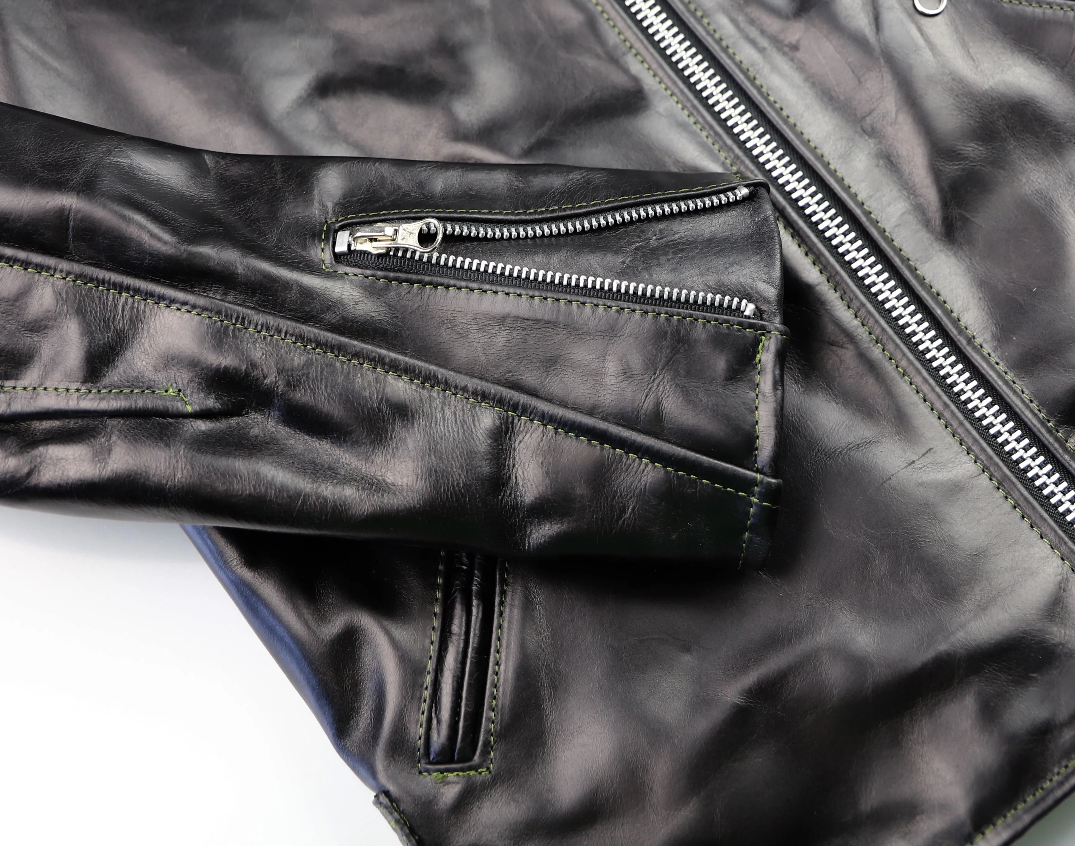 Vanson Agent X Slim Fit Cafe Racer, Black Bainbridge, size Small