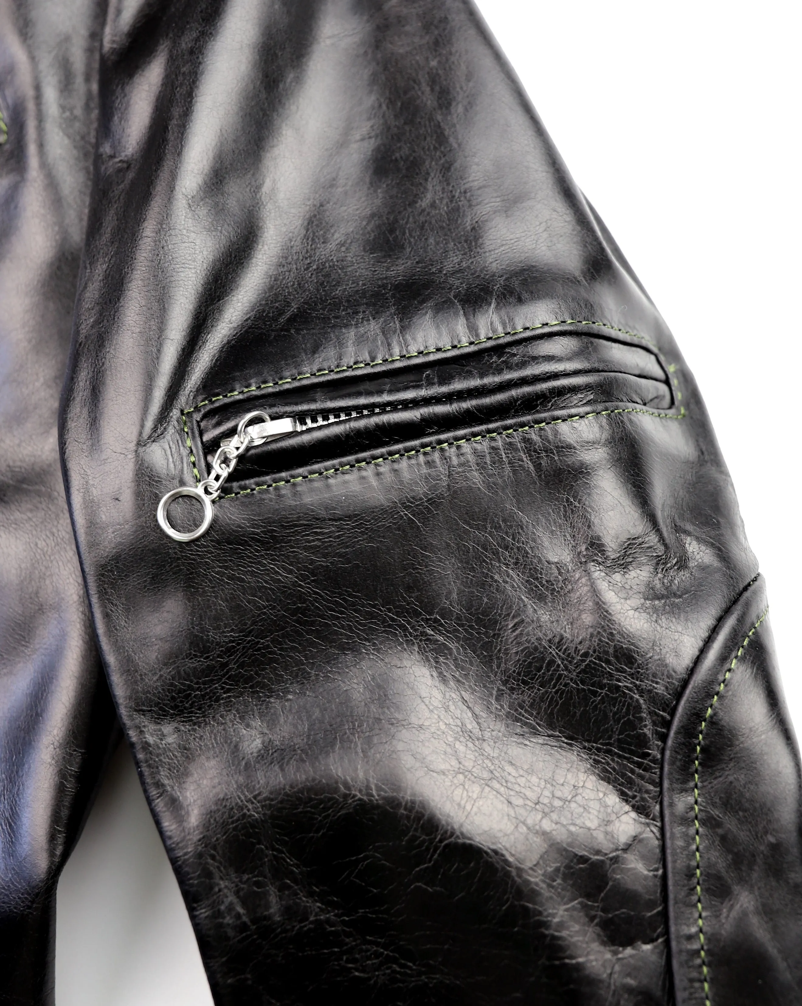 Vanson Agent X Slim Fit Cafe Racer, Black Bainbridge, size Small