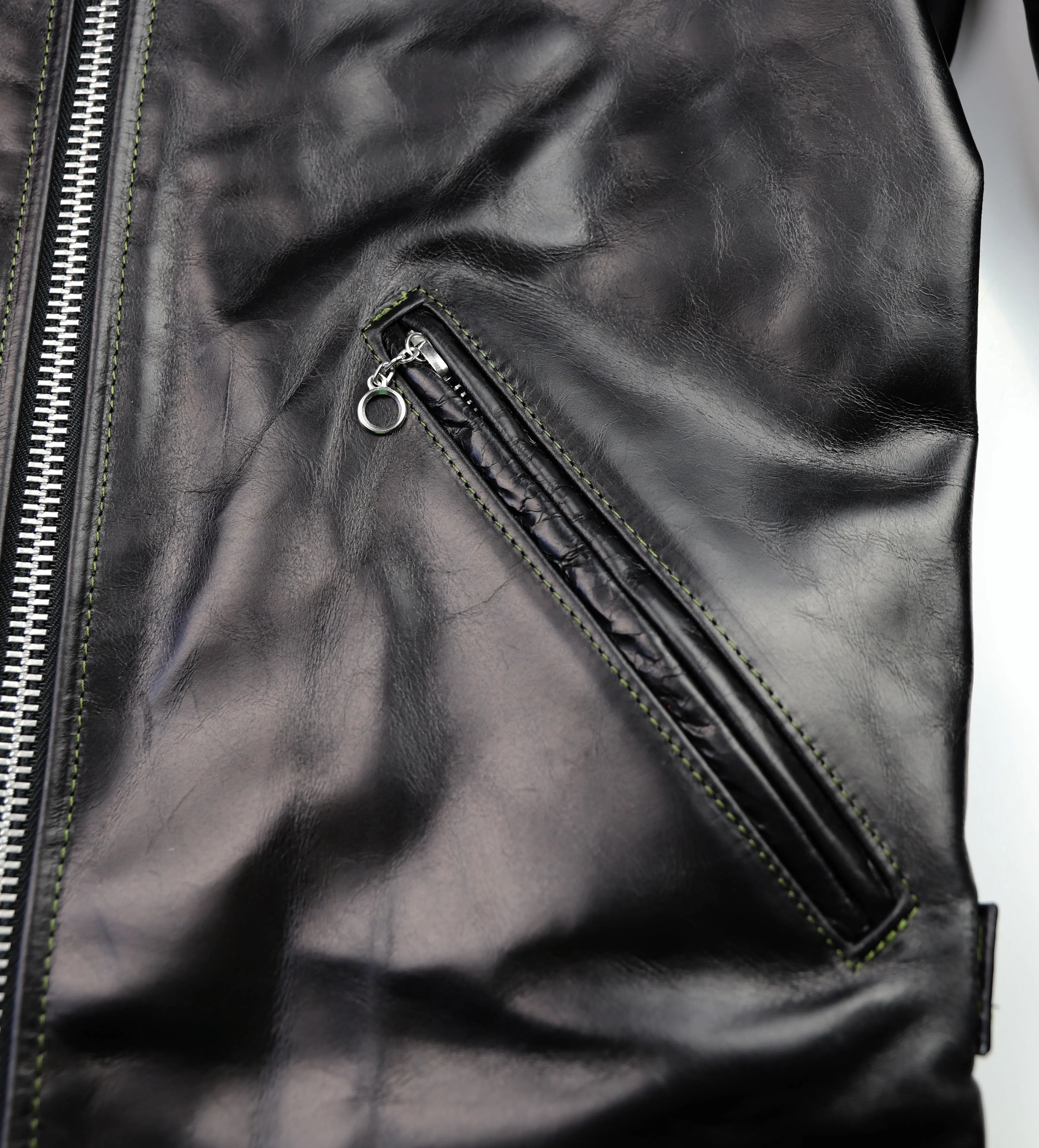Vanson Agent X Slim Fit Cafe Racer, Black Bainbridge, size Small