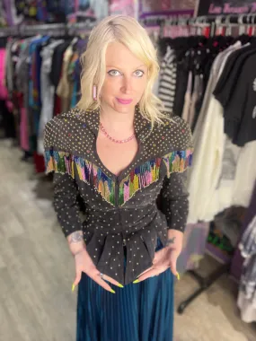 Vintage 90s Bedazzled Studded Jacket