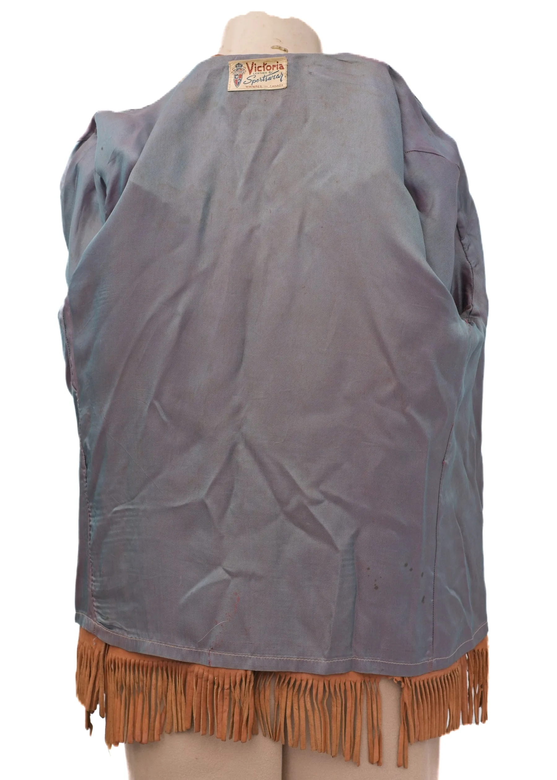 Vintage Western Buckskin Suede Fringed Jacket • Canadian