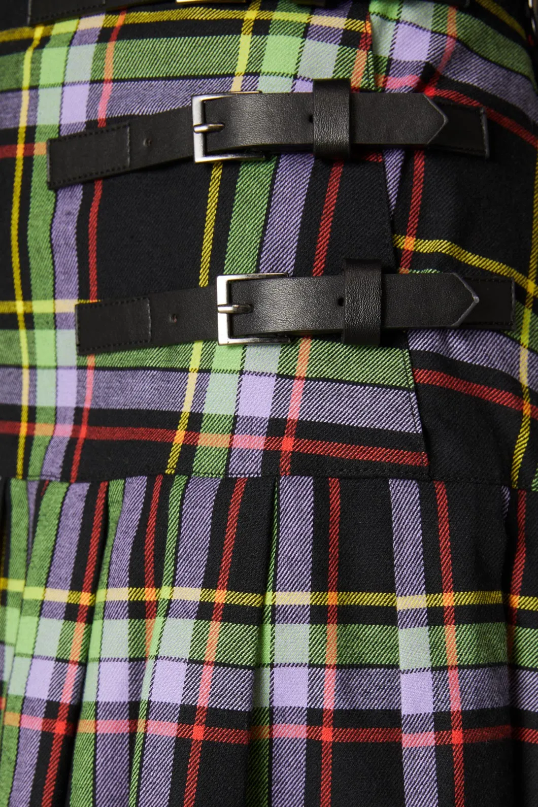Vivid Tartan Goth Skirt