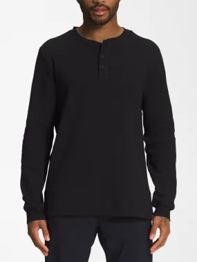 Waffle Henley Long Sleeve T-Shirt