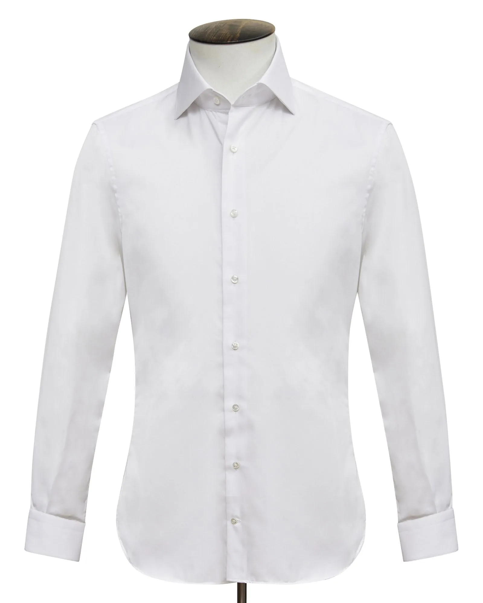 White Cutaway Collar Tall Fit Shirt