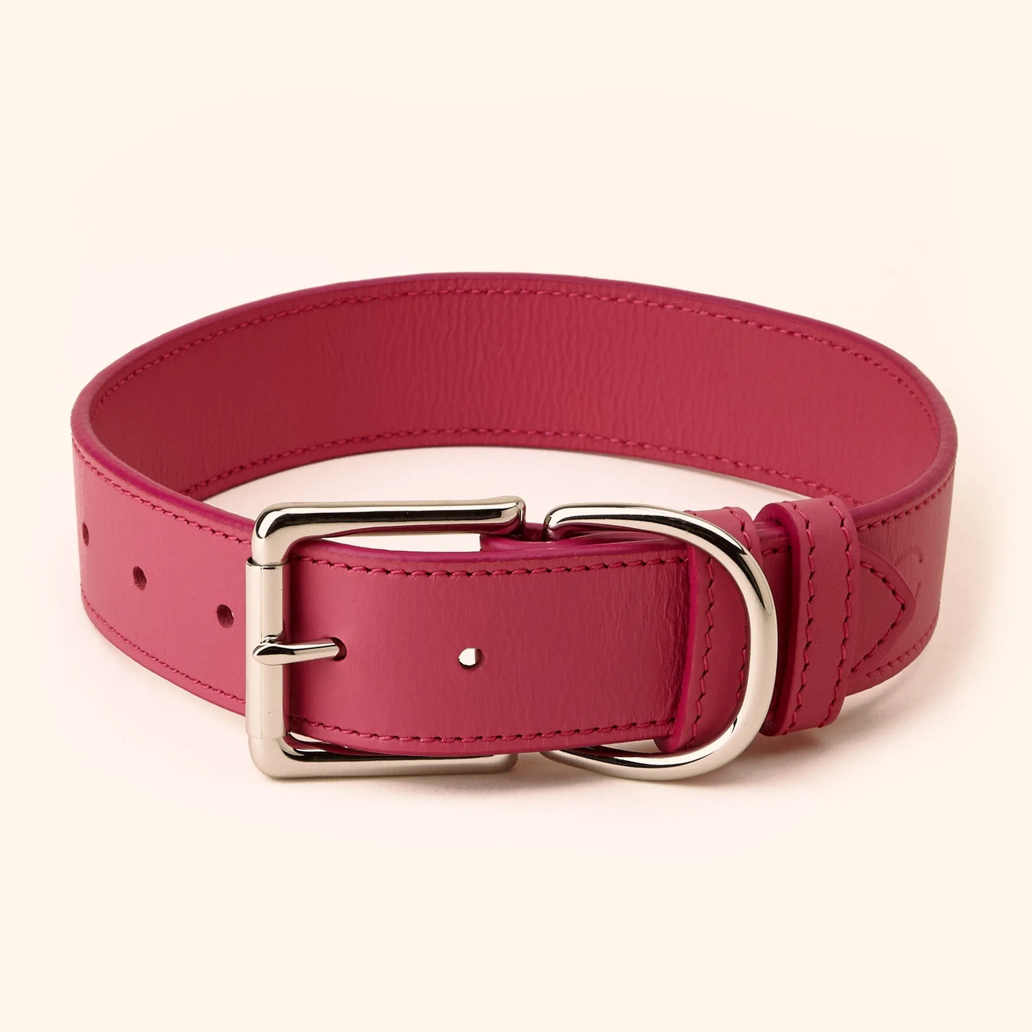 Wide Leather Dog Collar