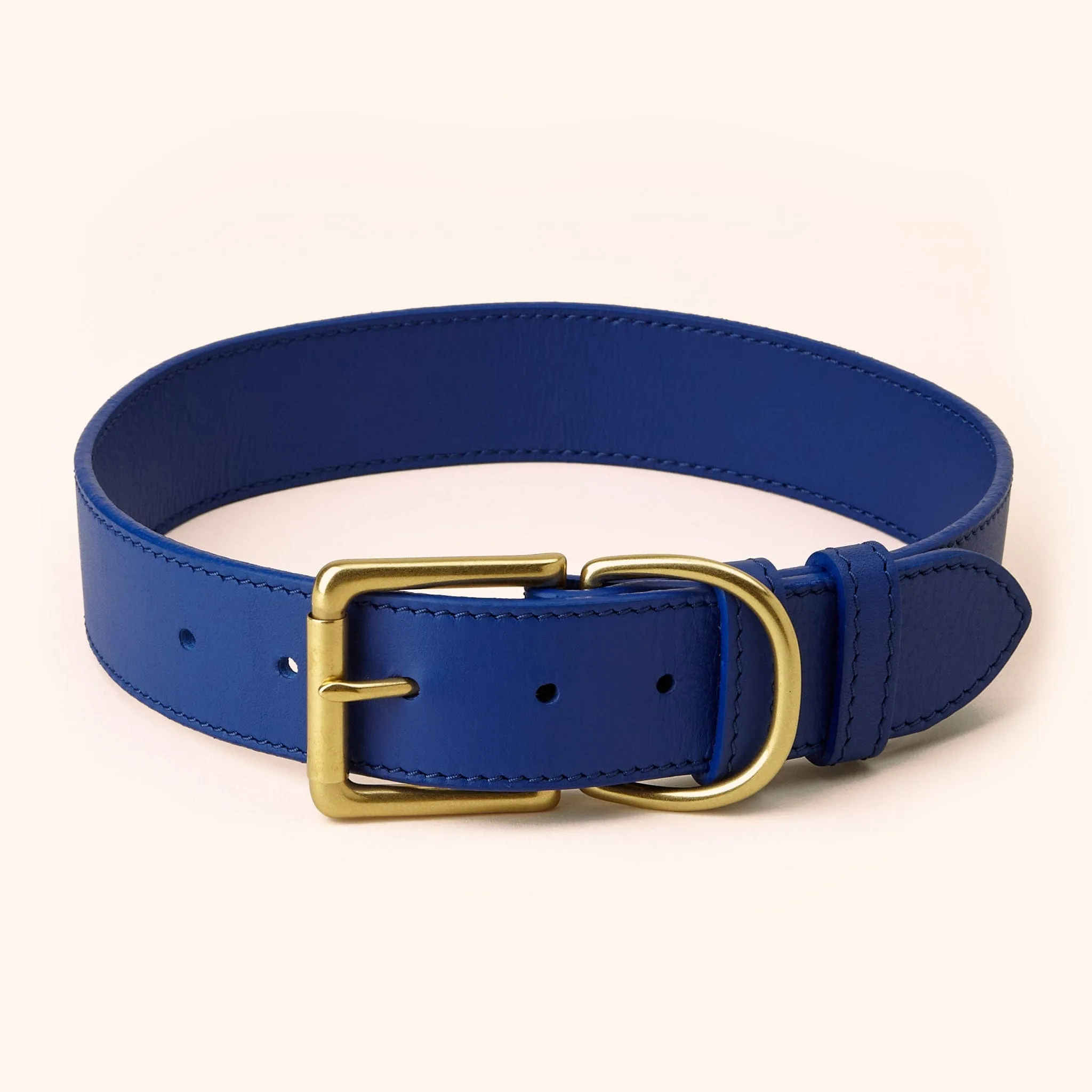 Wide Leather Dog Collar