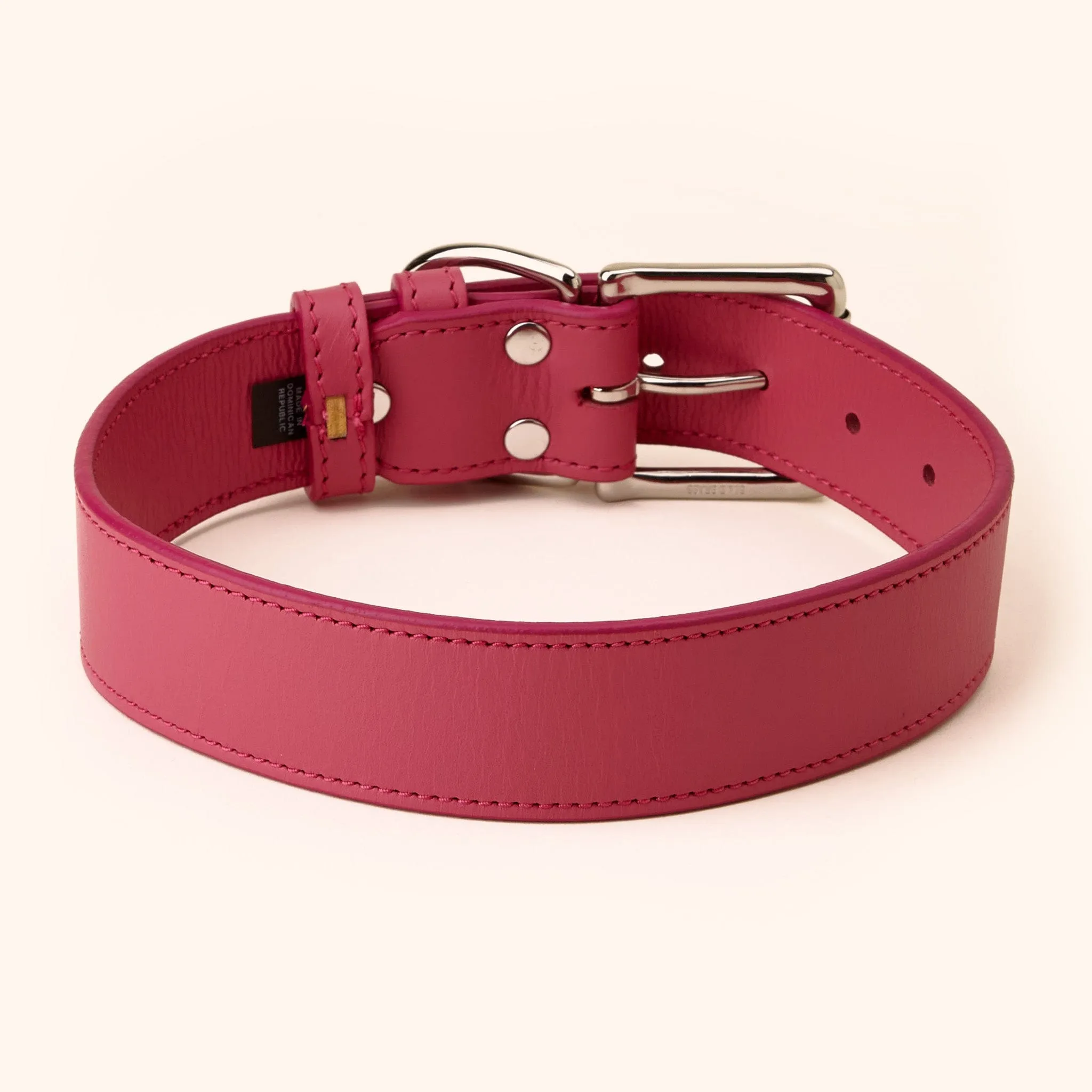 Wide Leather Dog Collar