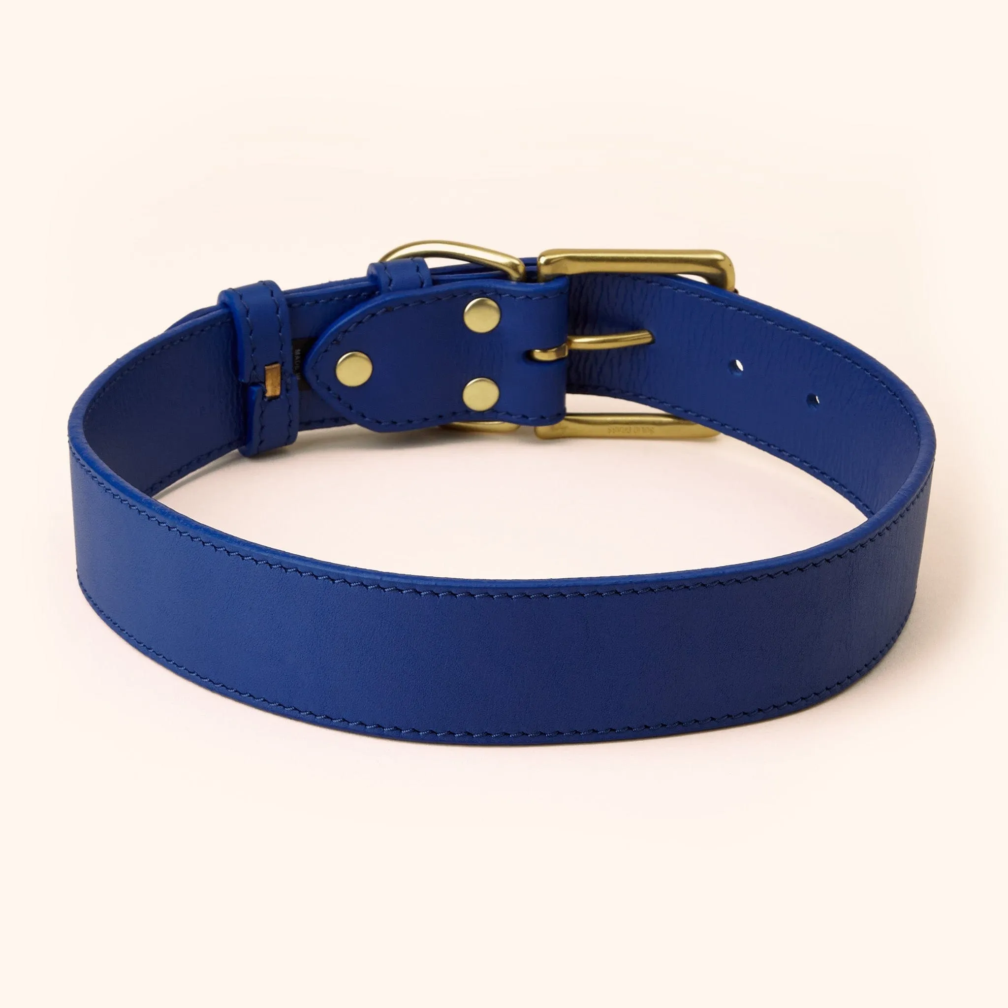 Wide Leather Dog Collar