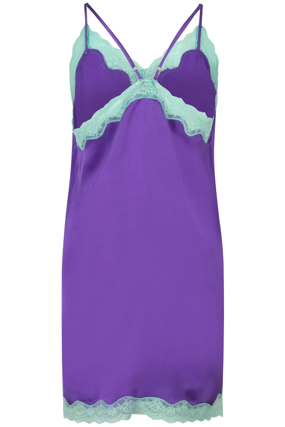 Willow Satin Slip Dress Purple