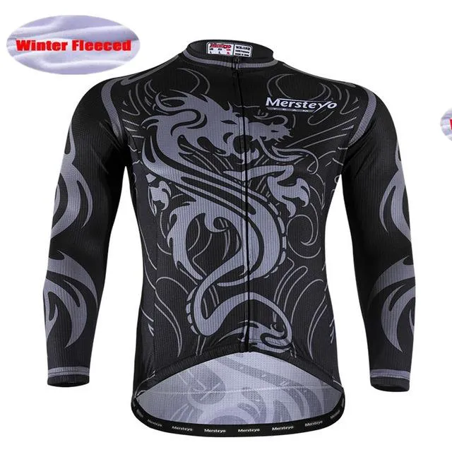 Winter Thermal Fleece Breathable Cycling Jersey