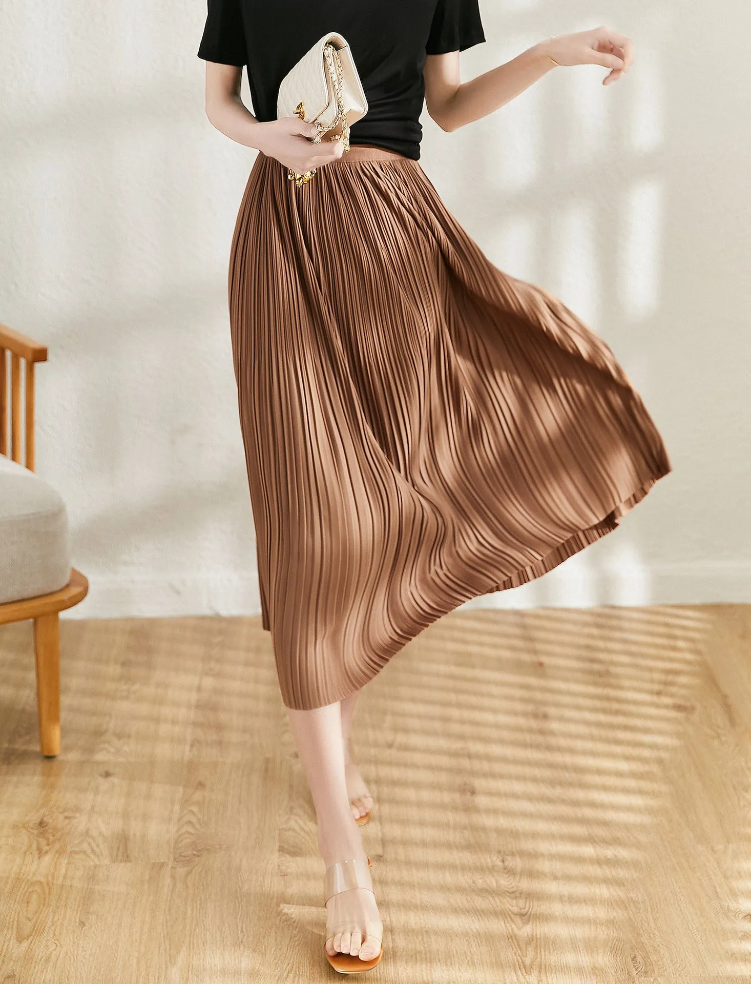 Women's Delicate Artistic Pleated Skirt