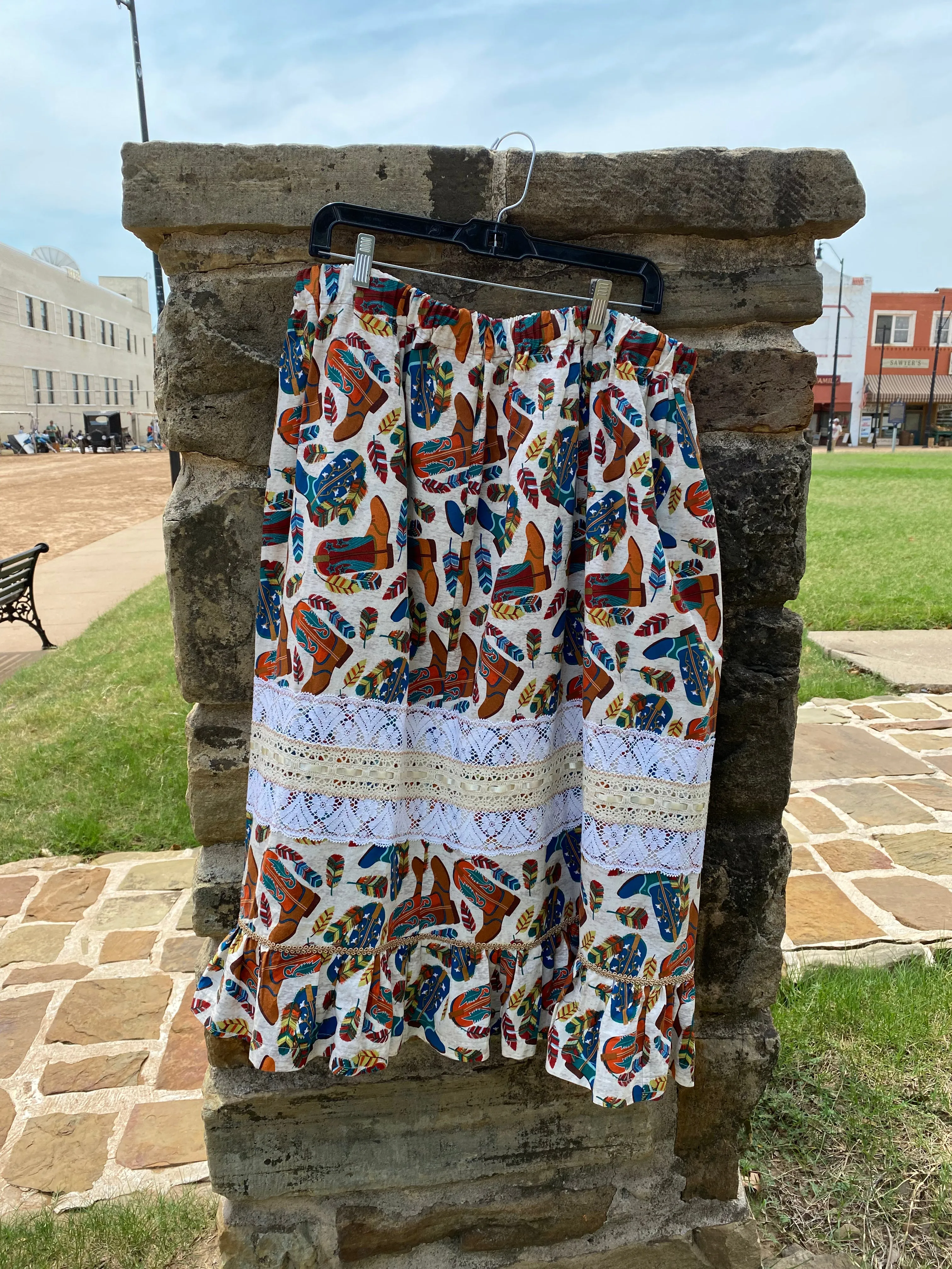 Womens Ribbon Skirt Made By Susan Doty